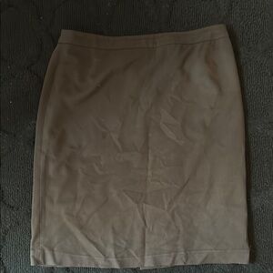 Focus 2000 Tan Knee-Length‎ Pencil Skirt